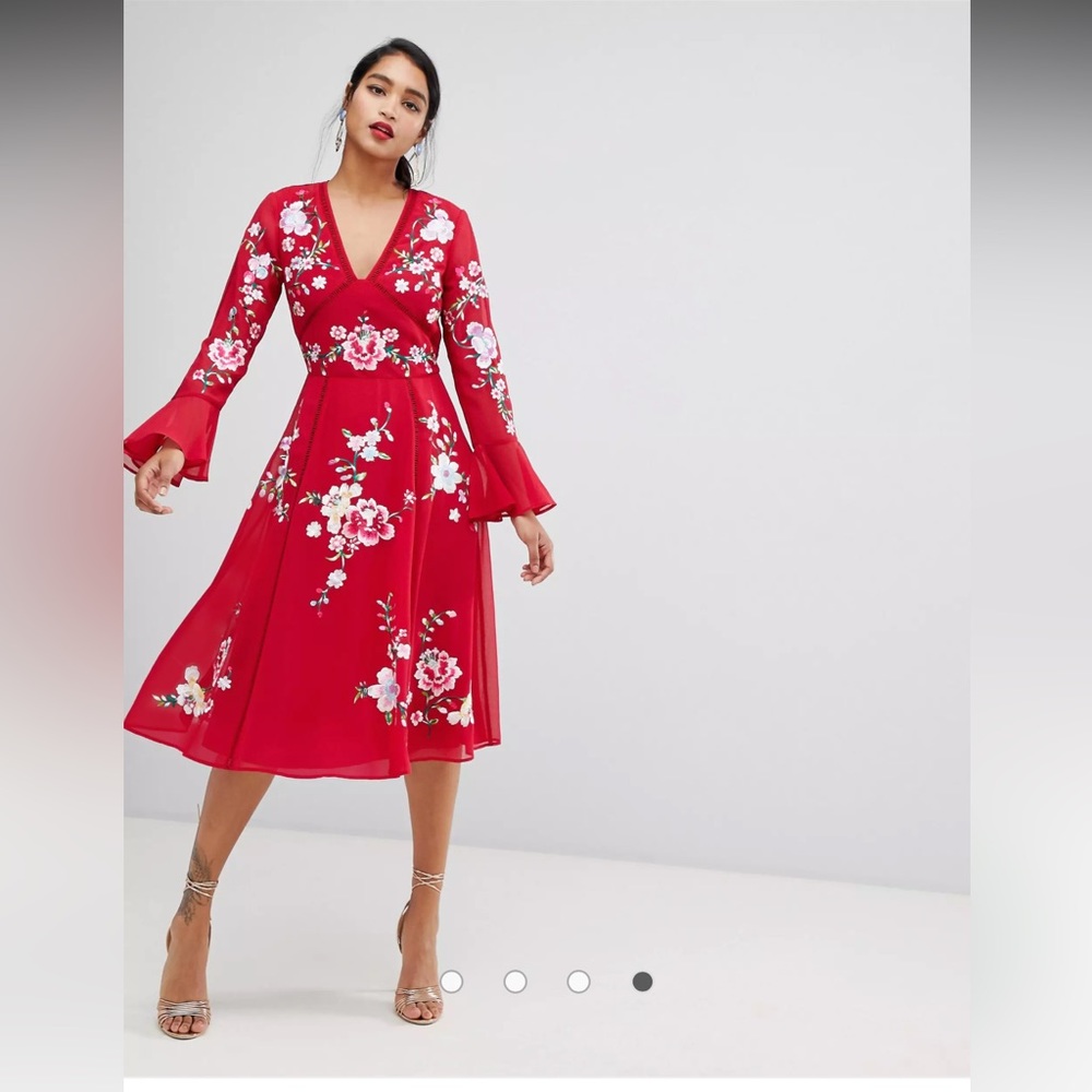 NWT ASOS DESIGN midi dress size 10